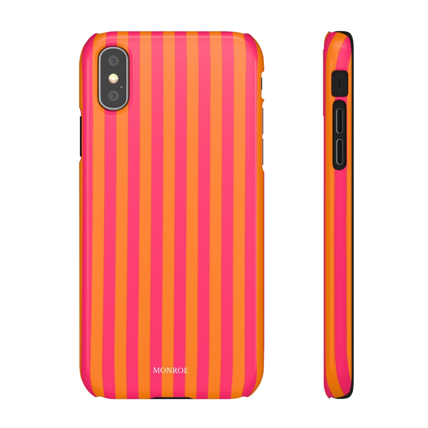 Striped Orange & Pink Case