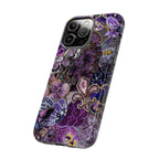 Purple Fleur-de-Lis Floral Tough Phone Case