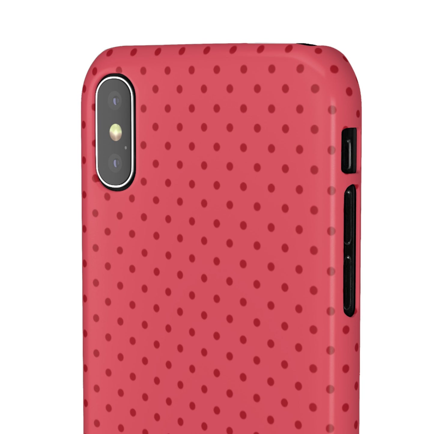 Coral Polka Dot Snap Phone Case