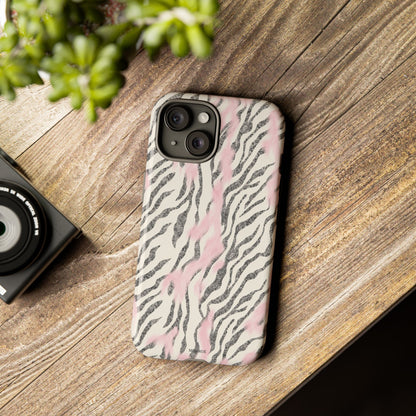 Light Pink Zebra Tough Case