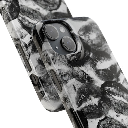 Black & White Kiss Print Case