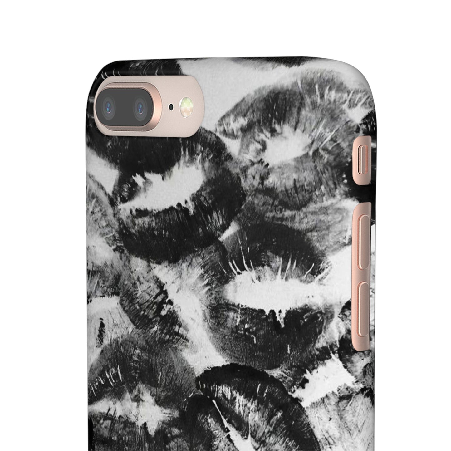 Black & White Kiss Print Case