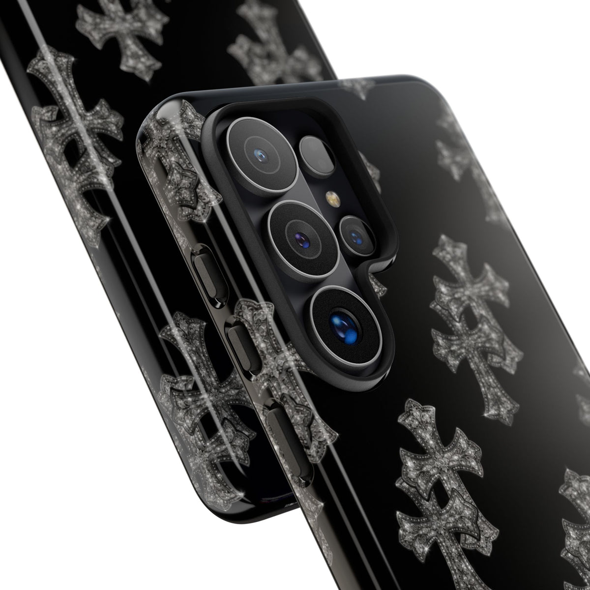 Black Crystal Cross Tough Case