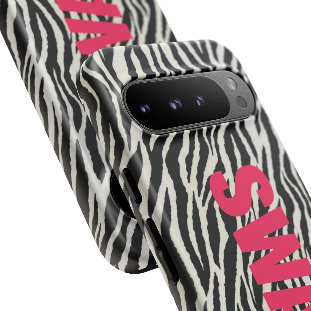 'SWAG' Zebra Print Tough Case
