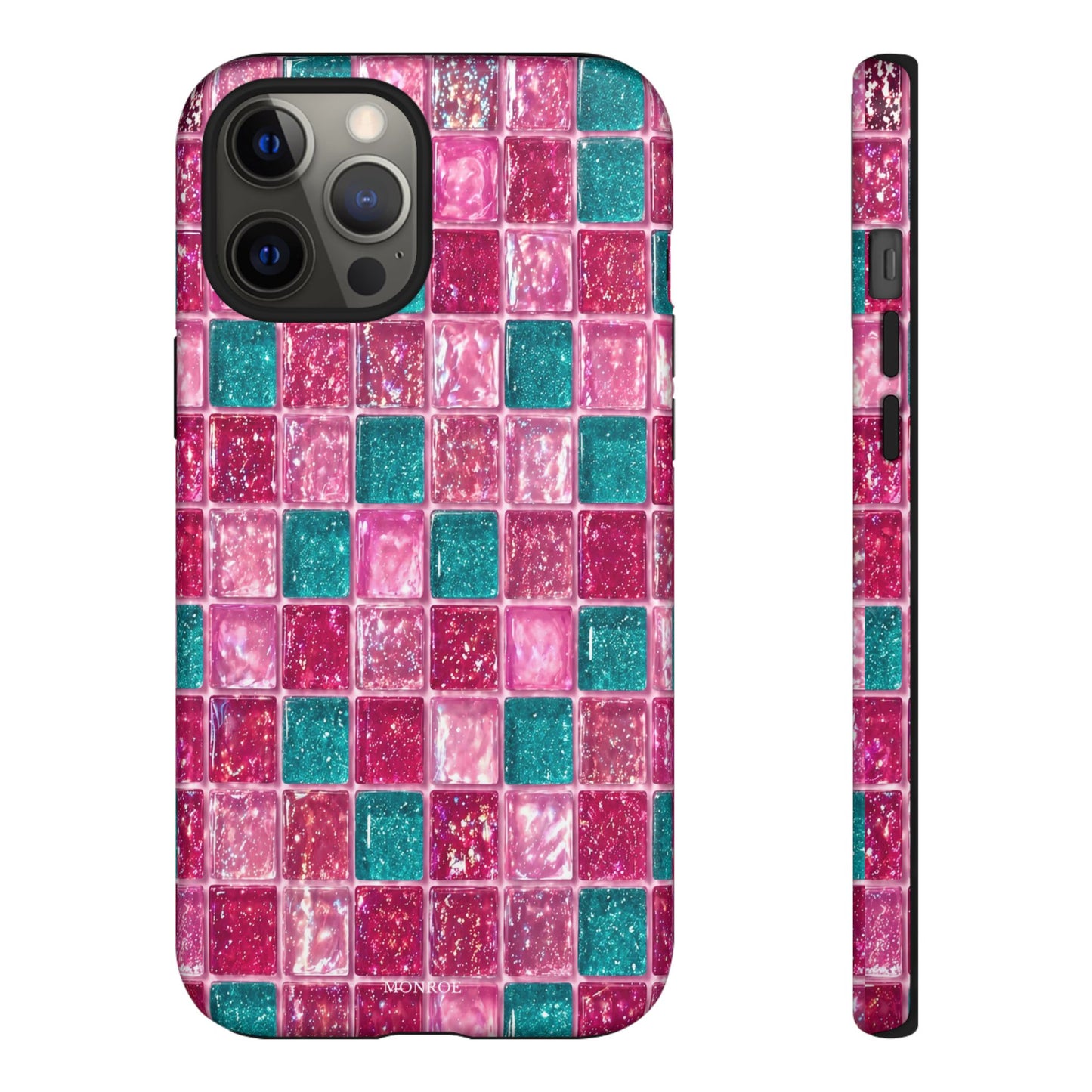 Pink Teal Mosaic Tough Case