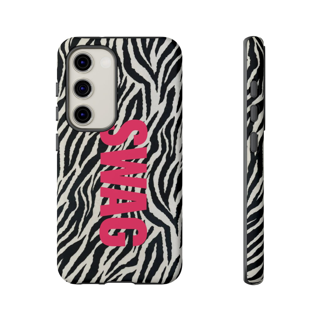 'SWAG' Zebra Print Tough Case