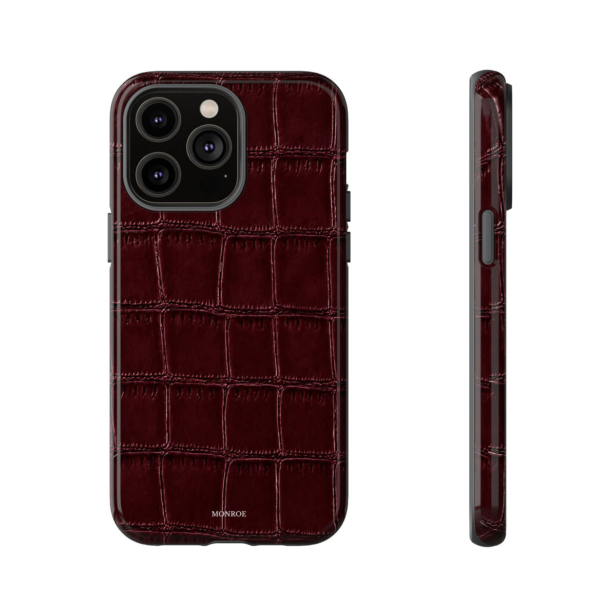Burgundy Croc Tough Case