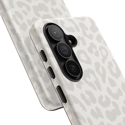 White Leopard Print Tough Case