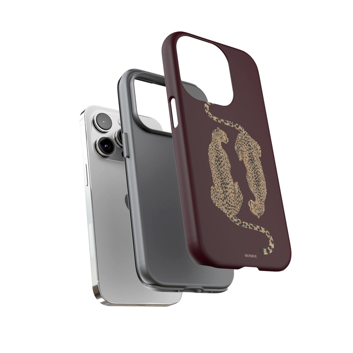 Burgundy Cheetah Tough Case