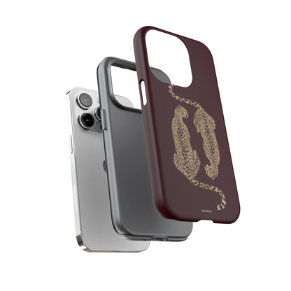 Burgundy Cheetah Tough Case