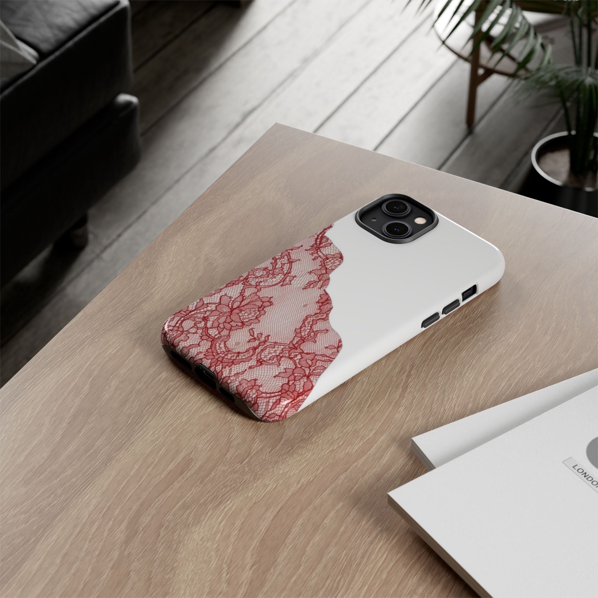 Red Lace Phone Case