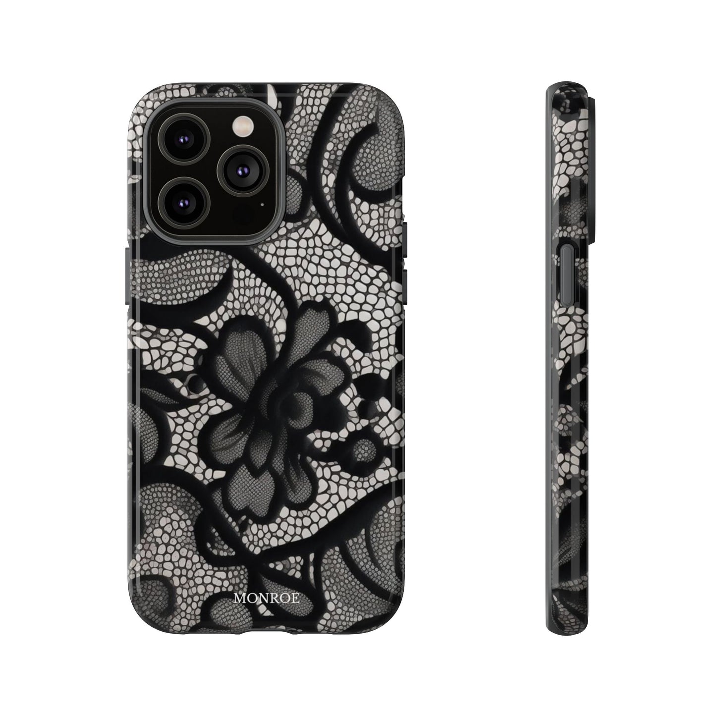 Black Floral Vintage Case