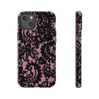 Pink Lace Pattern Tough Phone Case