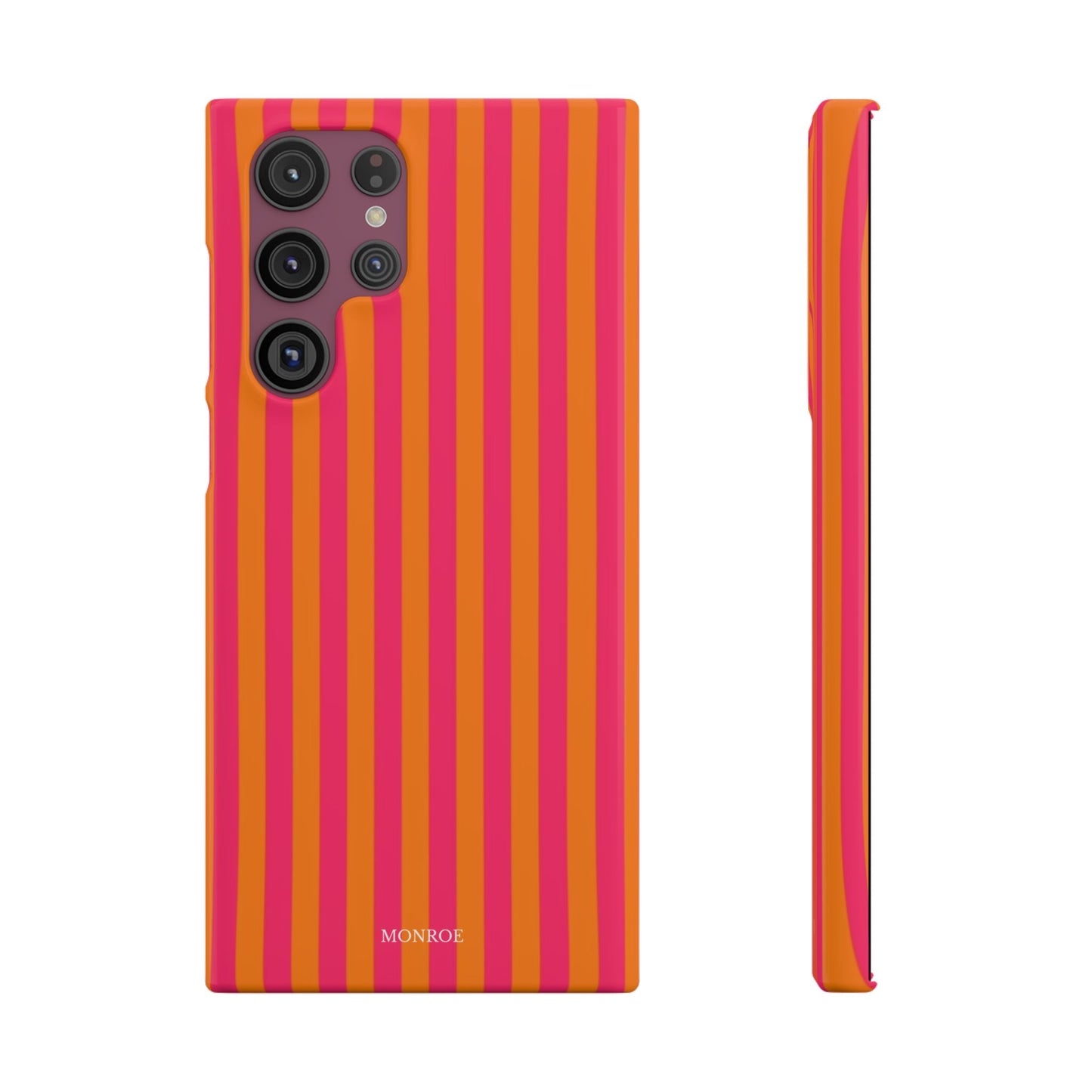 Striped Orange & Pink Case