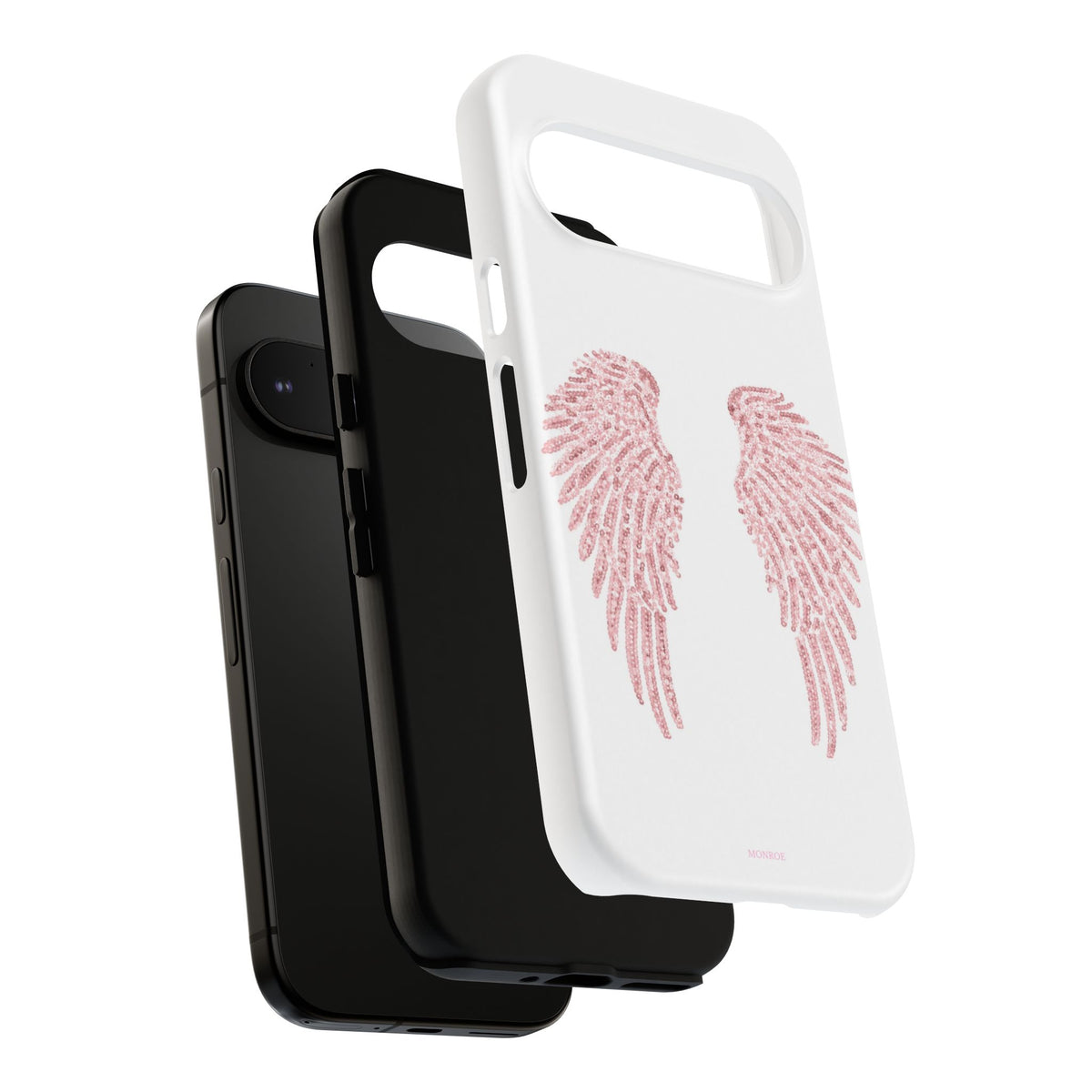 White & Pink Wings Tough Case