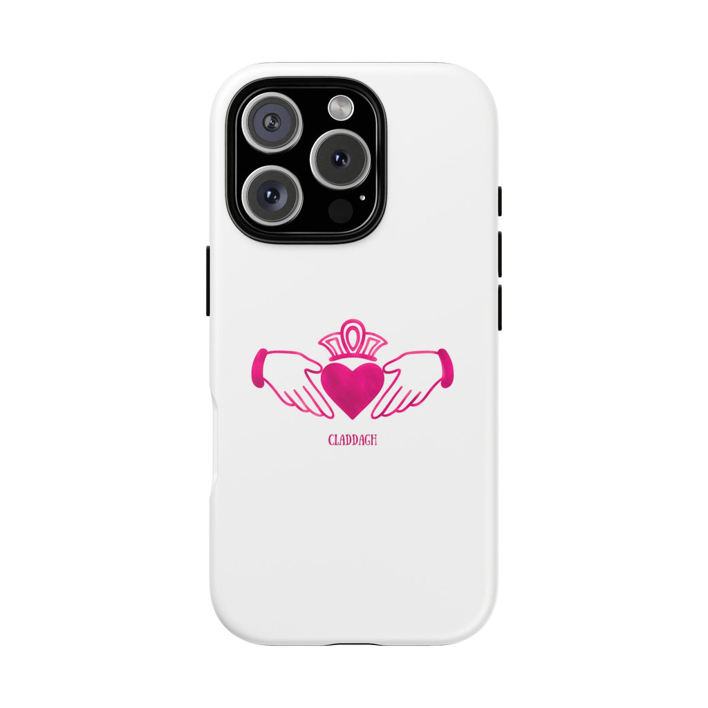 Pink Irish Claddagh Symbol Tough Phone Case