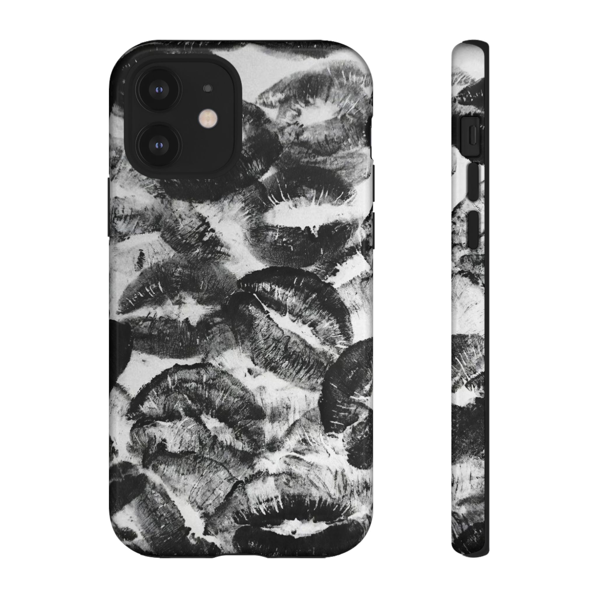 Black and Kiss Design Phone Case