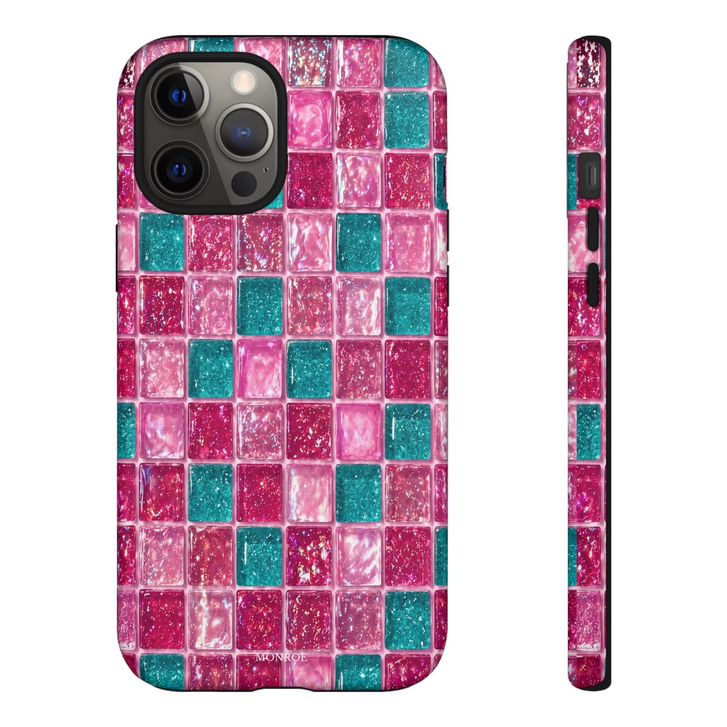 Pink Teal Mosaic Tough Case