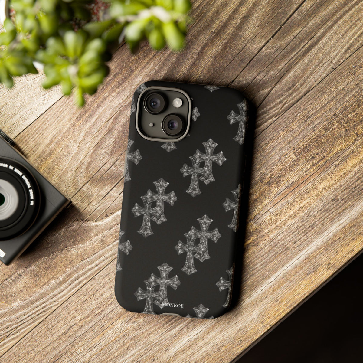 Black Crystal Cross Tough Case
