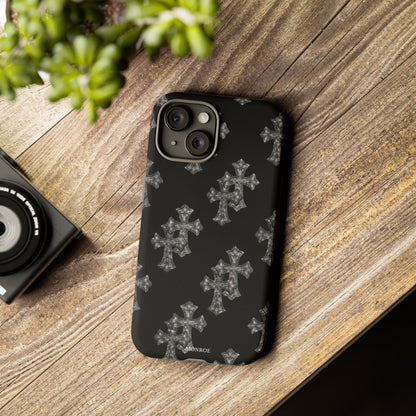 Black Crystal Cross Tough Case