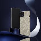 White Lace Pattern Tough Phone Case