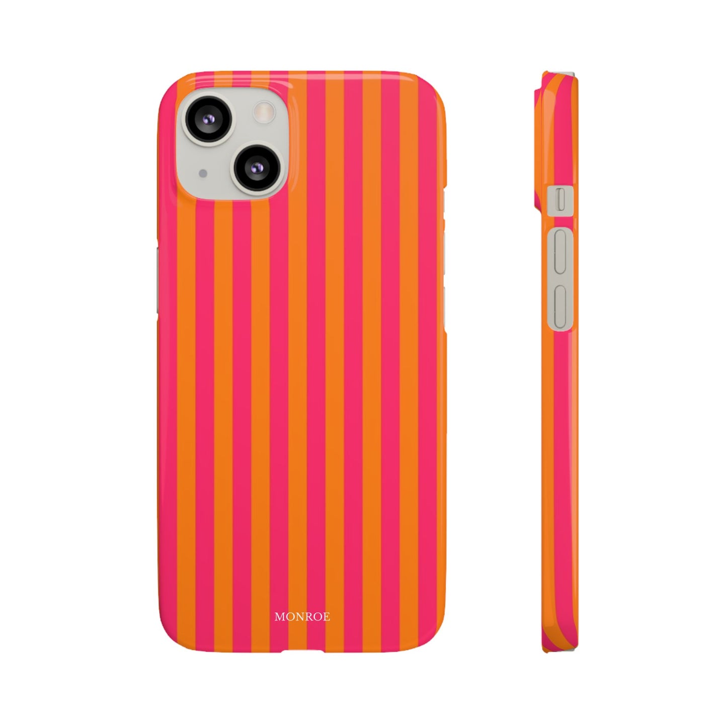 Striped Orange & Pink Case