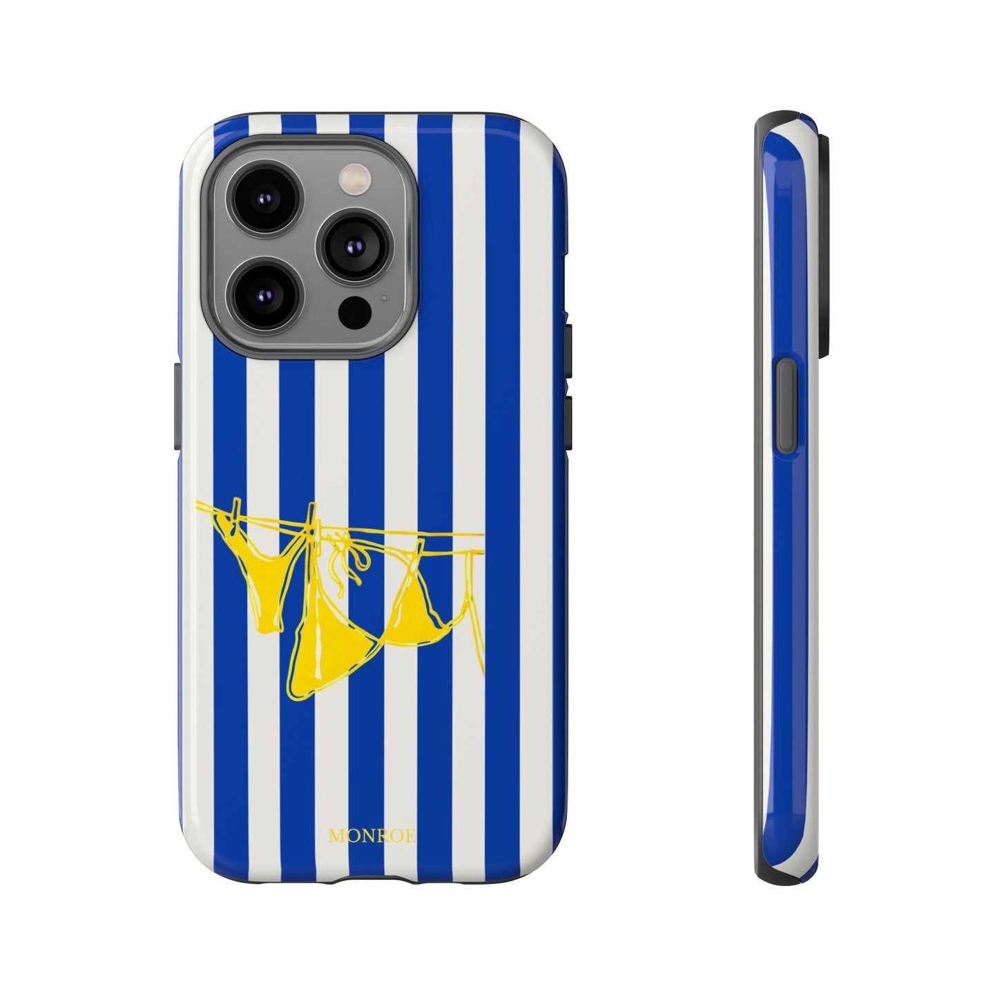 Blue Stripe Beach Art Tough Case
