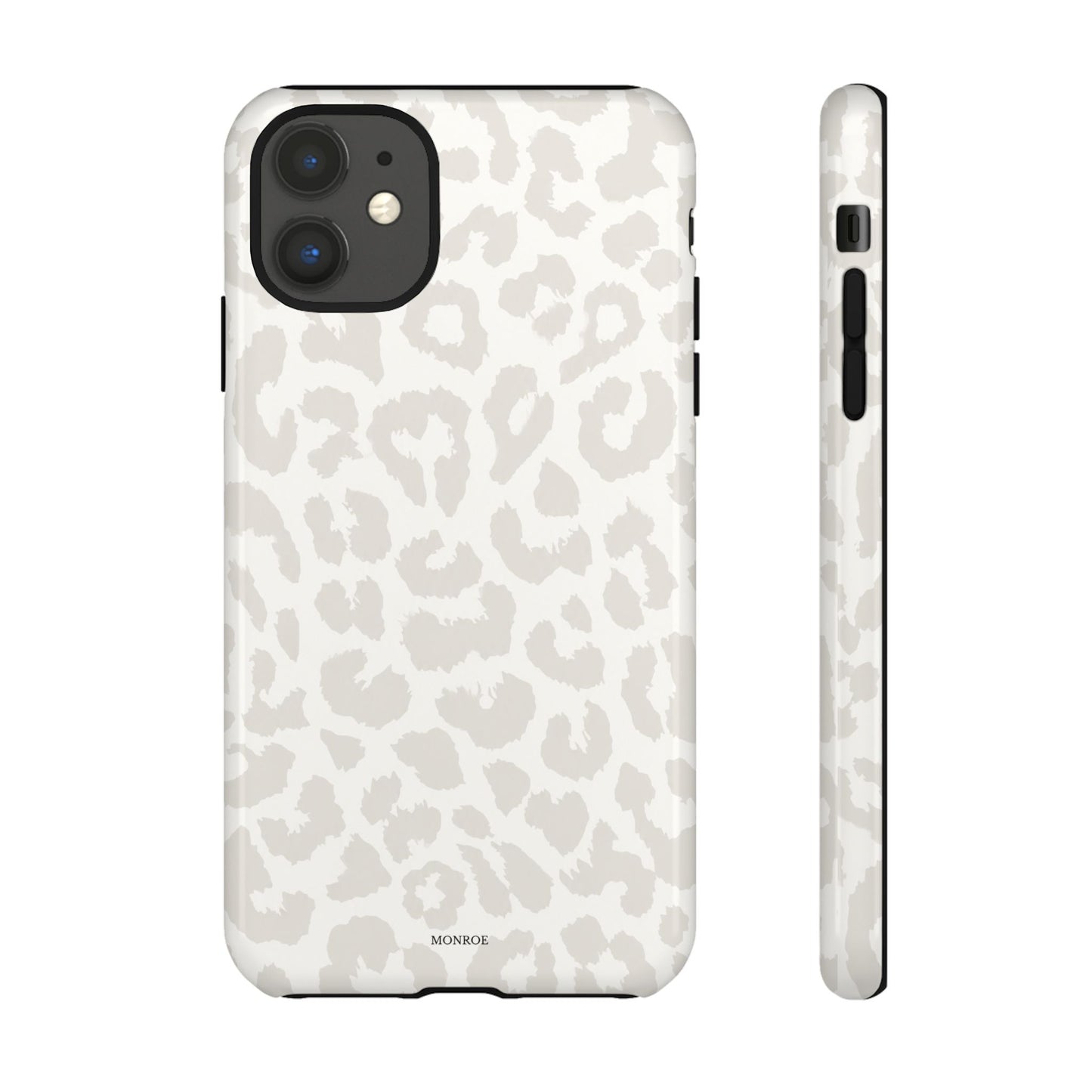 White Leopard Print Tough Case