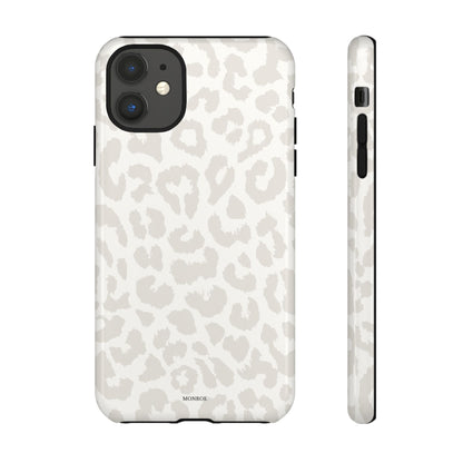 White Leopard Print Tough Case