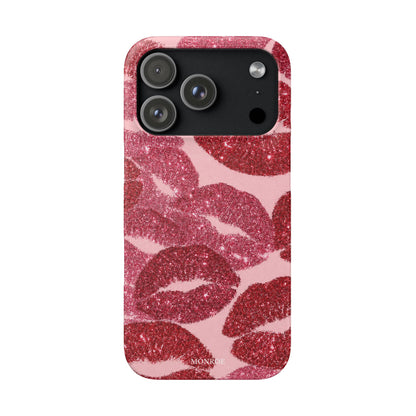 Pink Glitter Kiss Case