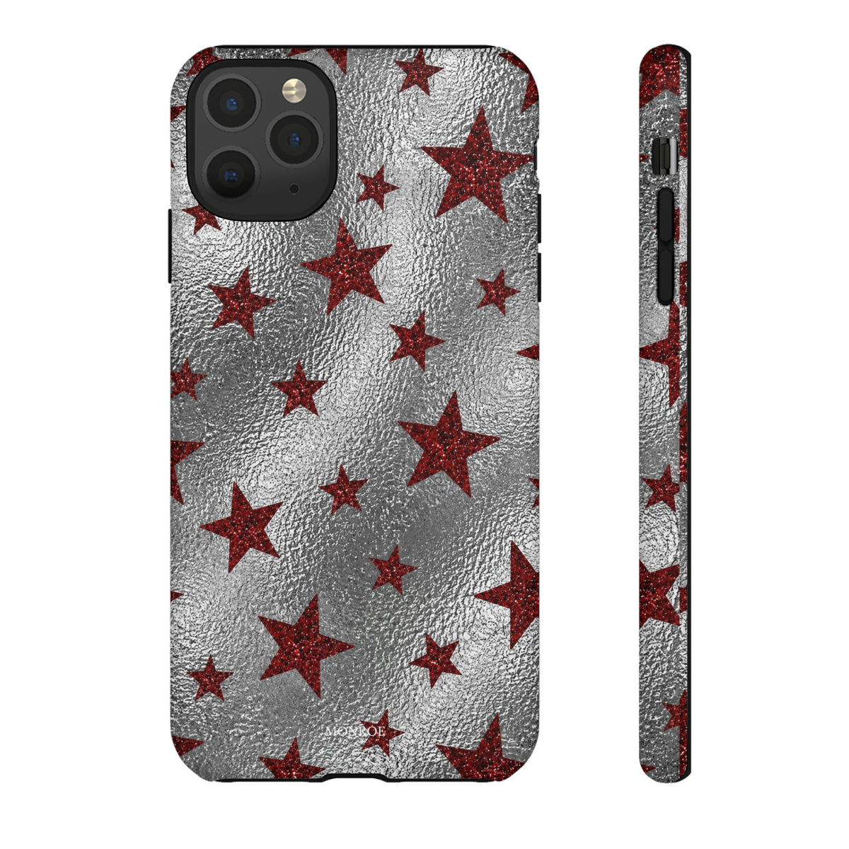 Silver Red Starry Tough Case