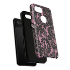 Pink Lace Pattern Tough Phone Case