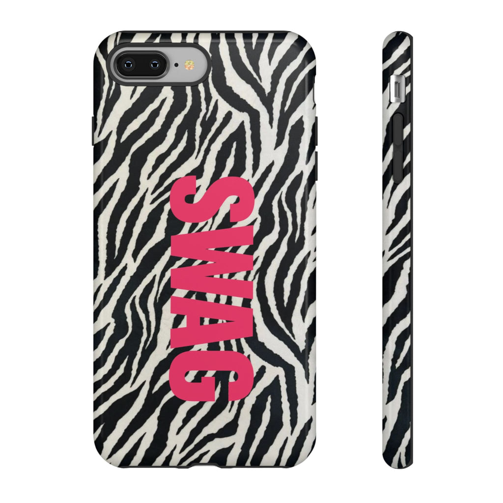 'SWAG' Zebra Print Tough Case
