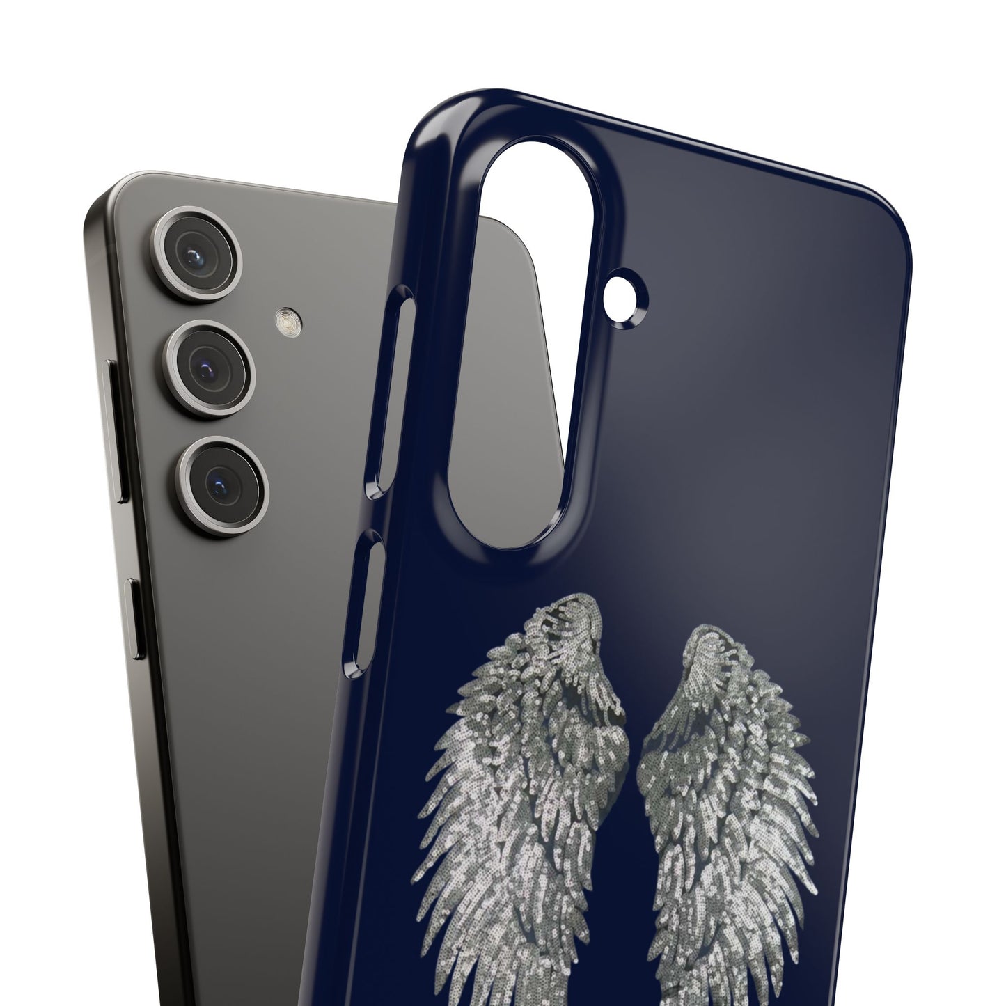 Navy Angel Wings Case