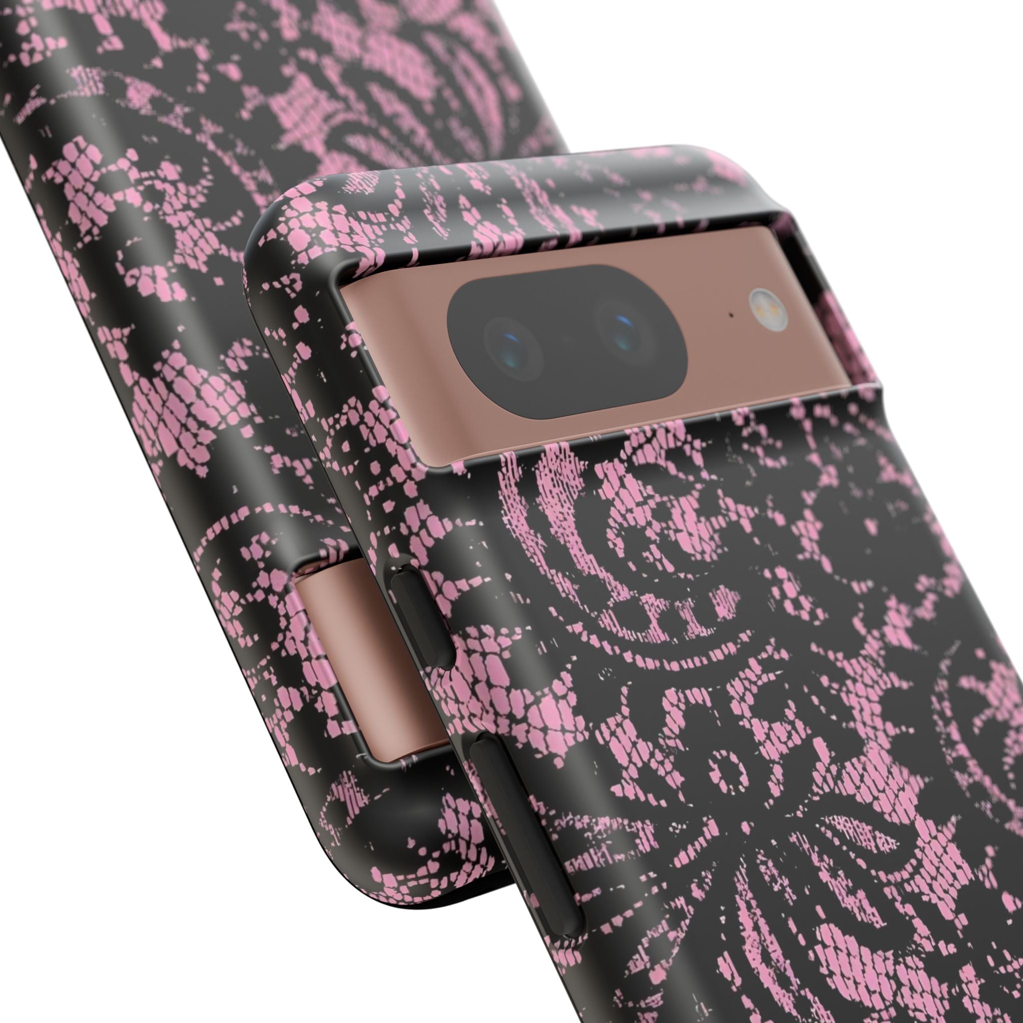 Pink Lace Pattern Tough Phone Case