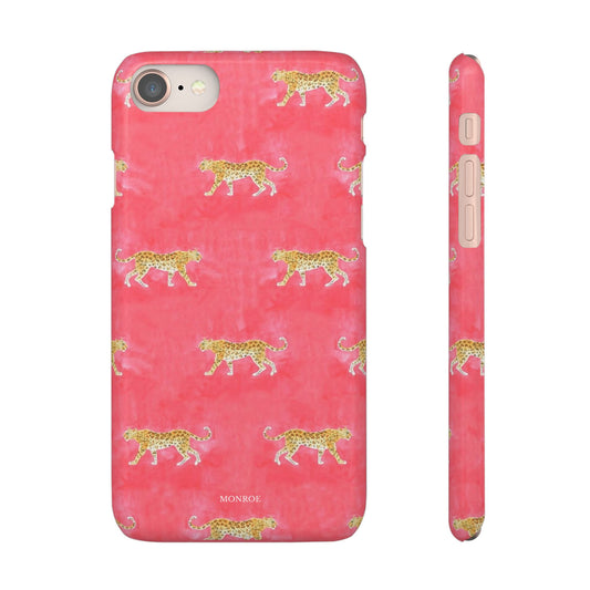 Pink Watercolor Leopard Case