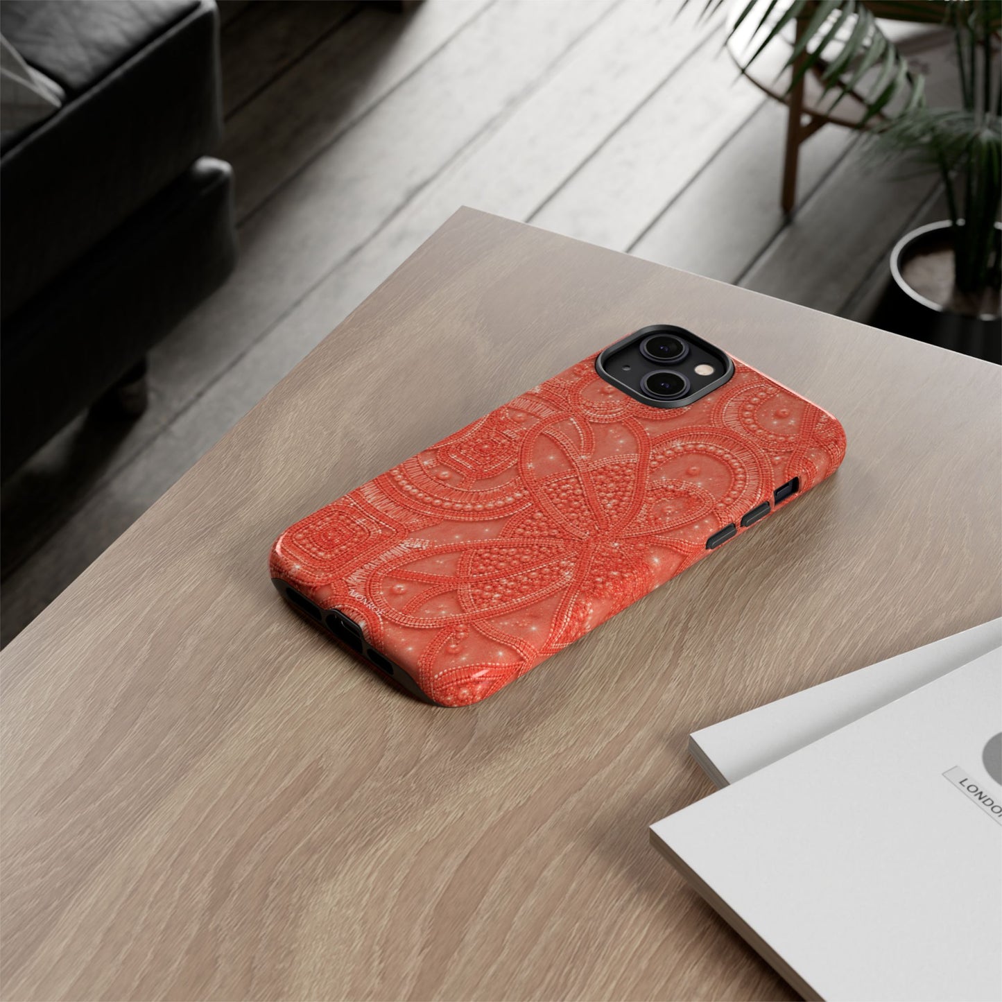 Coral Lace Tough Case