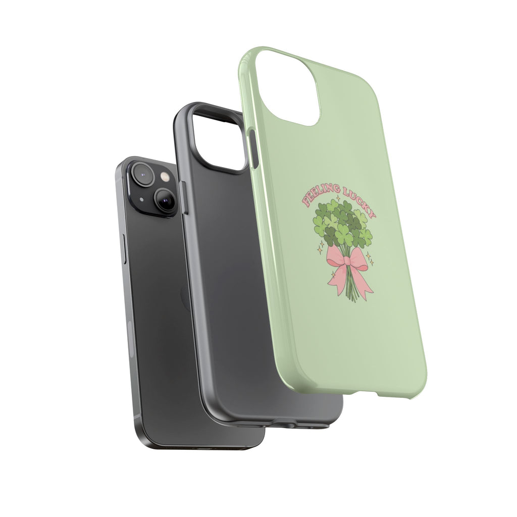 ‘Feeling Lucky' Clover Bouquet Tough Phone Case