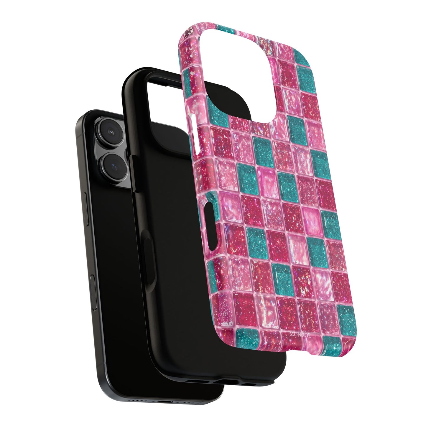 Pink Teal Mosaic Tough Case