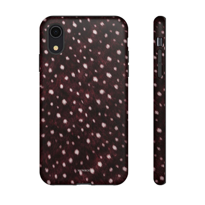 Burgundy Spotted Fur Tough Case