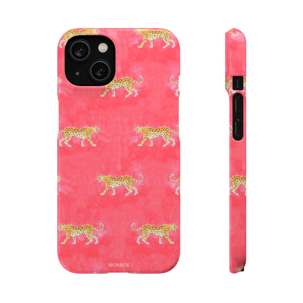 Pink Watercolor Leopard Case