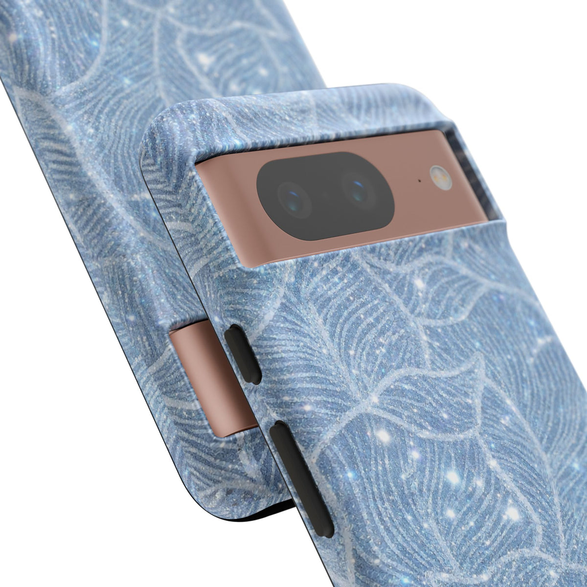 Glacier Blue Floral Tough Case