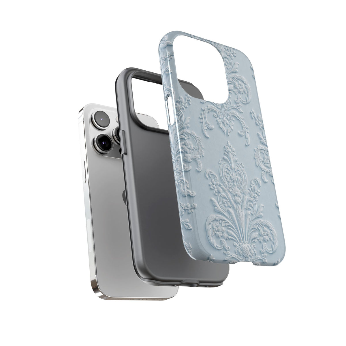 Blue Vintage Pattern Tough Case