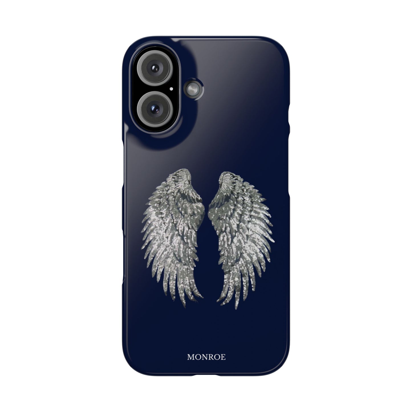 Navy Angel Wings Case