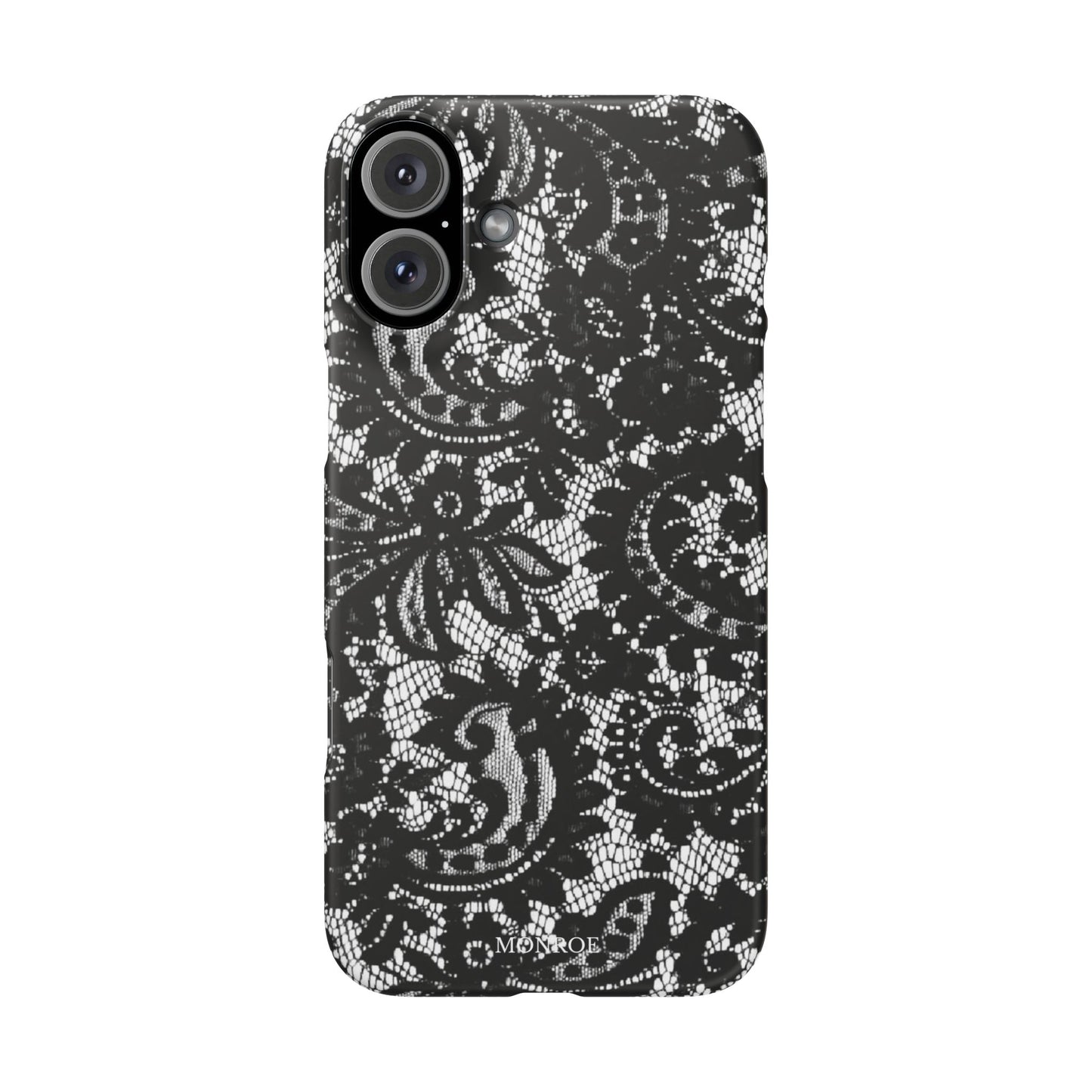 Black Lace Elegant Pattern Case