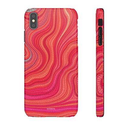 Retro Wavy Red Case
