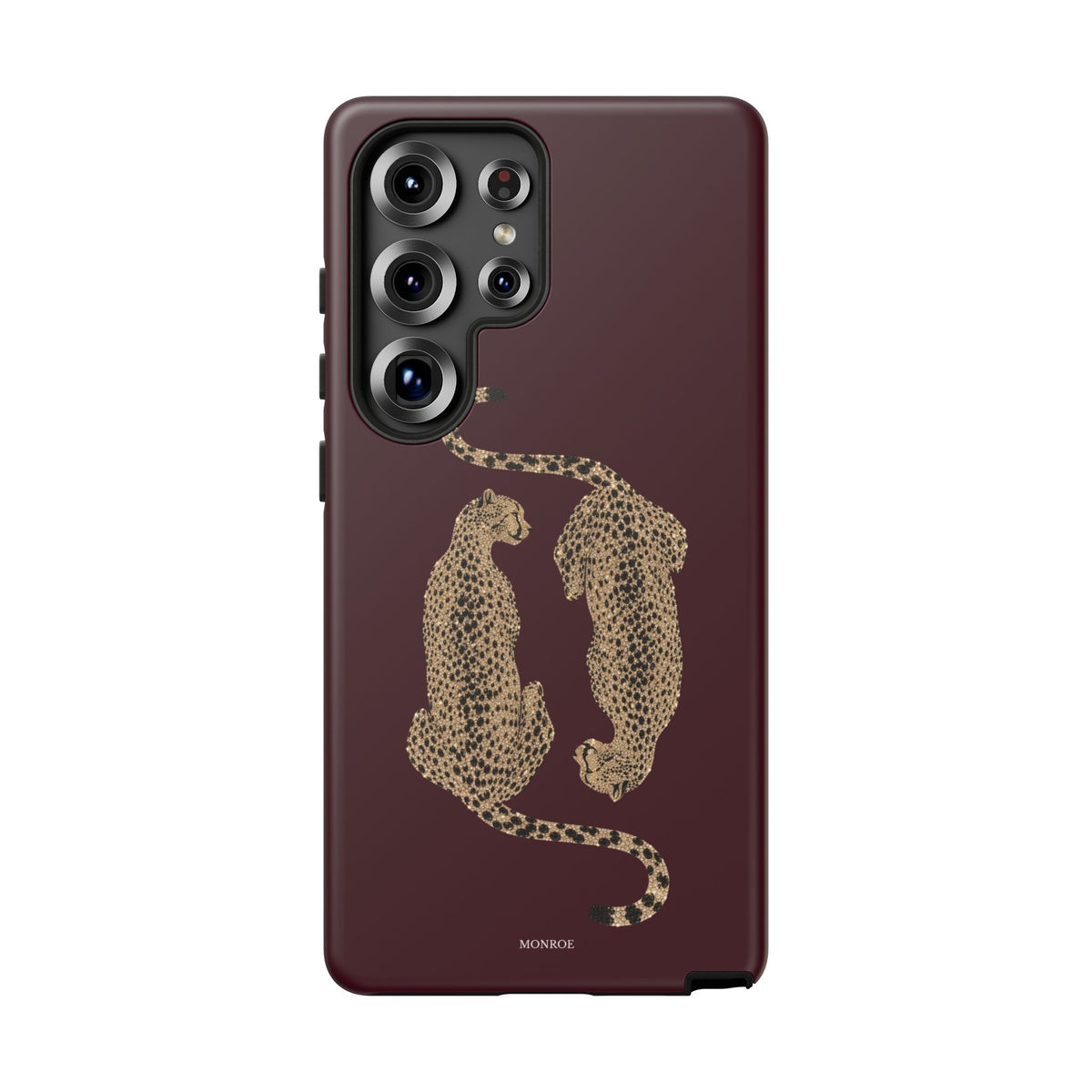 Burgundy Cheetah Tough Case