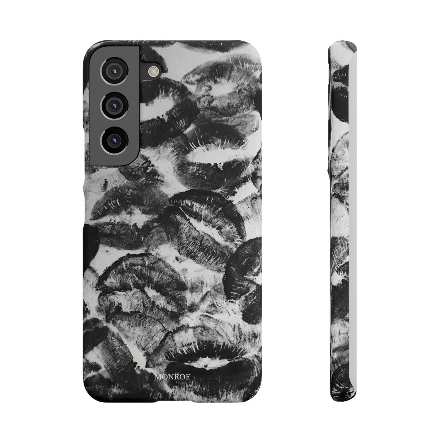 Black & White Kiss Print Case