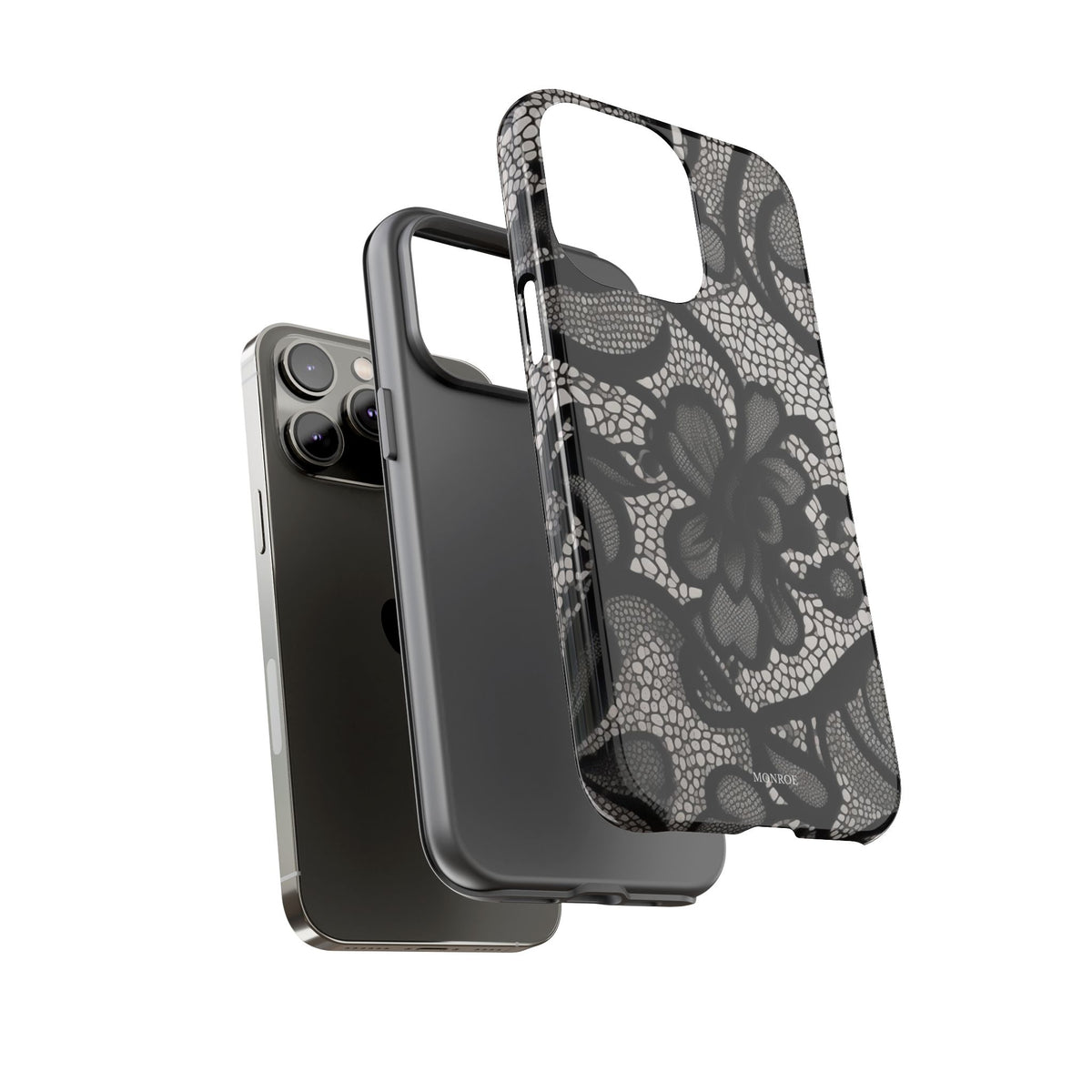 Black Floral Vintage Case