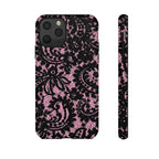 Pink Lace Pattern Tough Phone Case